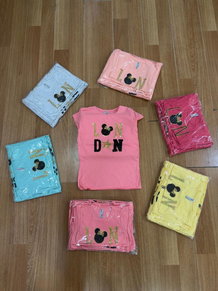 8 li kız çocuk t shirt - Görsel 2