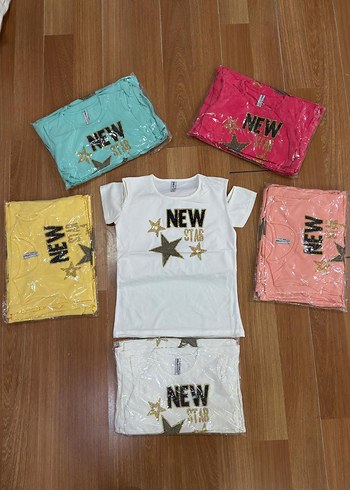 5 li kız çocuk t shirt - Görsel 7