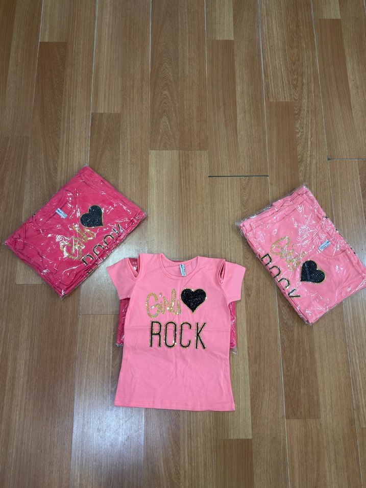 5 li kız çocuk t shirt - Görsel 4