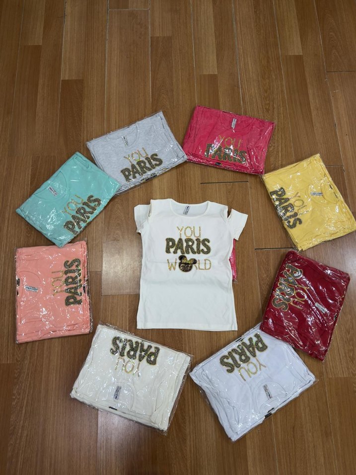 5 li kız çocuk t shirt - Görsel 5