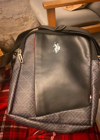 U.S Polo Assn. Siyah Gri Omuz Cantasi