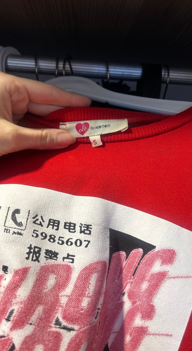 Baskılı Kadın Sweatshirt - Görsel 3