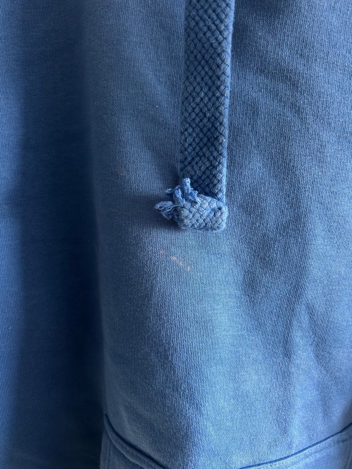 Mavi Kapüşonlu Sweatshirt - Görsel 2