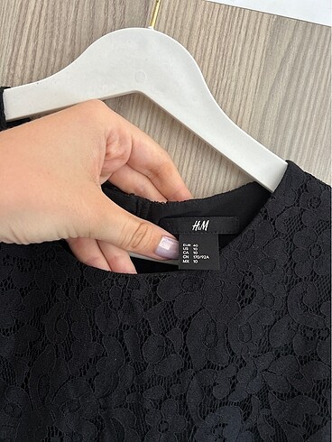 m Beden siyah Renk H&M Elbise