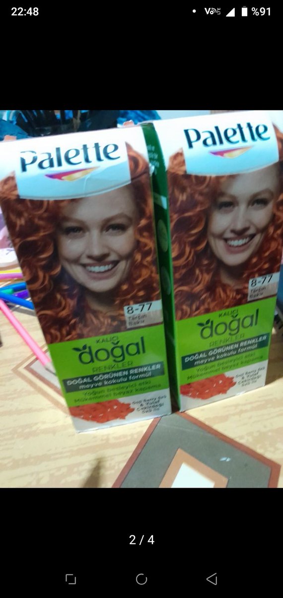 Palette Kalıcı Doğal Renkler 8-77 Tarçın Bakır Saç Boyası - Görsel 2