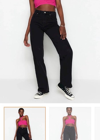 38 Beden Siyah Regular Fit Midi Kadın Kot Pantolon