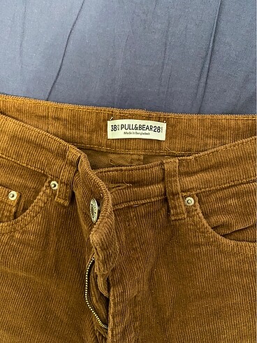 Pull and Bear pull and bear kadife düz paça pantolon