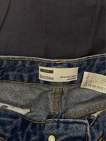 s Beden mavi Renk bershka kot şort