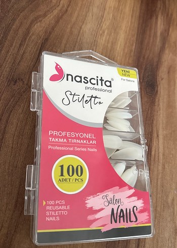 Nascita Profesyonel Beyaz Stiletto Takma Tırnak - Görsel 4