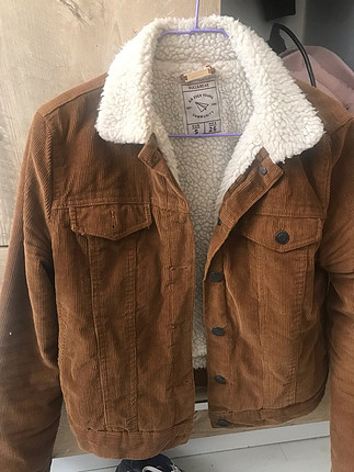 Pull and Bear Pull and Bear small beden kahverengi ceket. Tertemizdir.