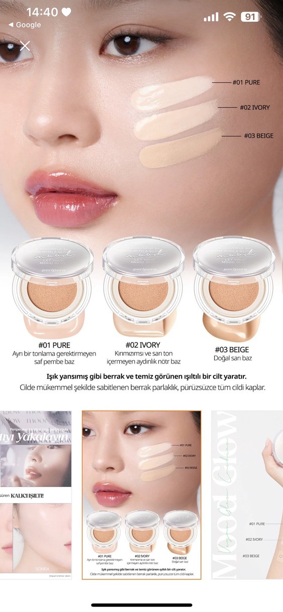 Mishha fondöten SPF 50+ #01 Pure - Görsel 3