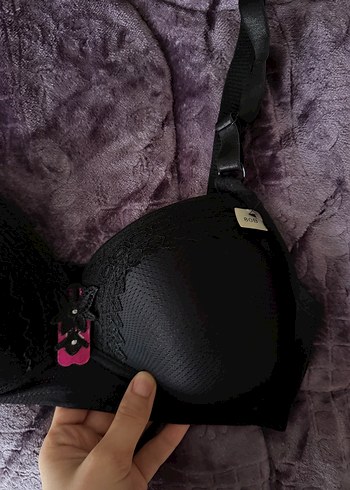 Siyah Goth Tarzı Rahat Sütyen - Görsel 2