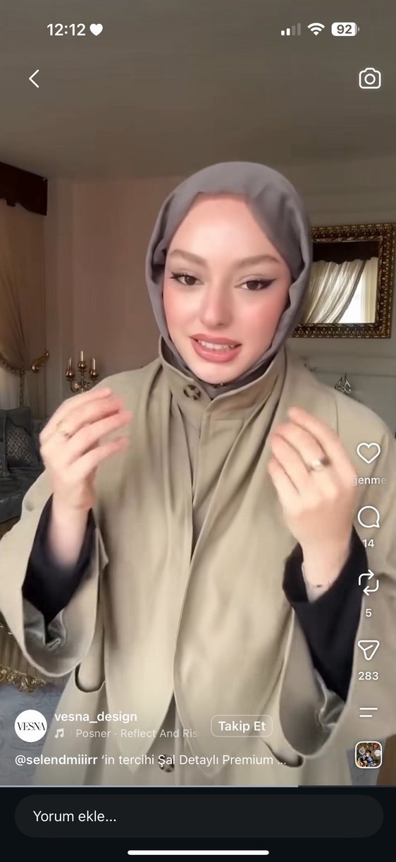 Vesna desing trençkot şal detaylı etiketli — görsel 7/8