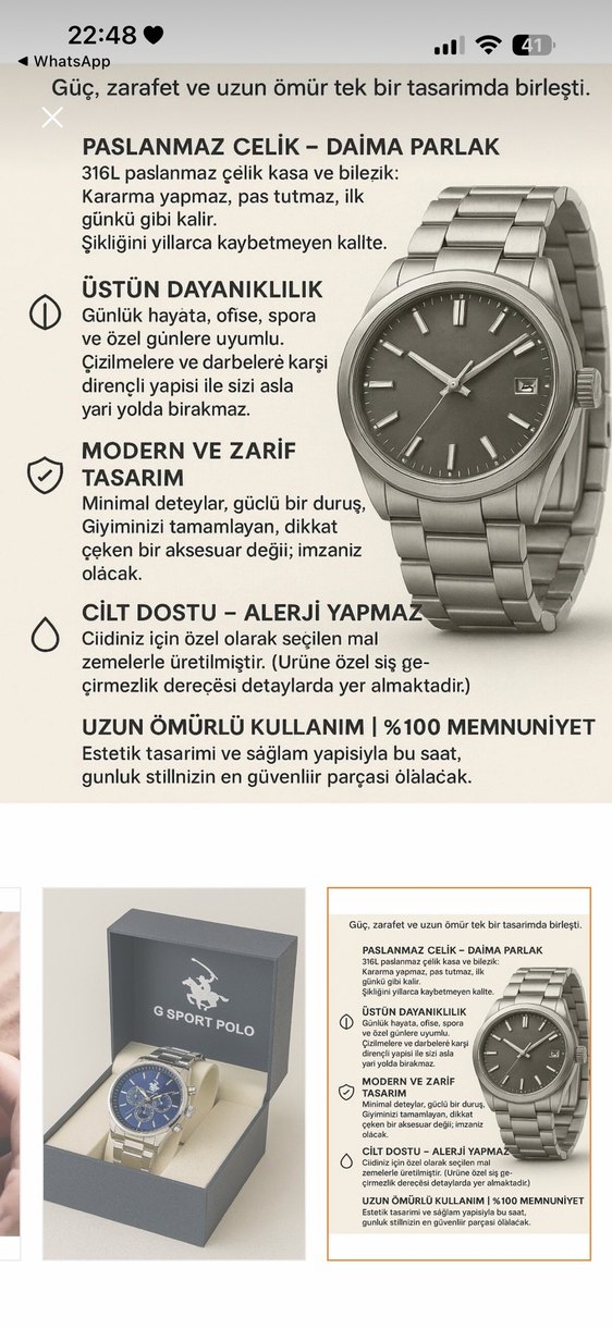 Polo erkek saati — görsel 2/7