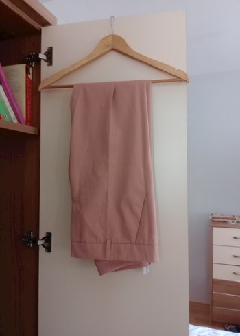 Paulmark Bej Kadın Midi Kumaş Pantolon