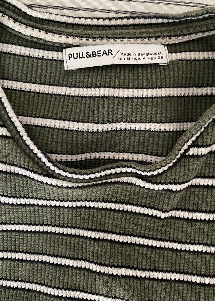 pull&bear yeşil crop - Görsel 2