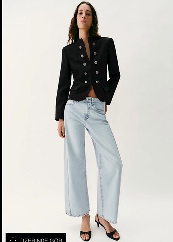 Zara Sikligin Ve Rahatligin Bulusmasi Siyah Ceket Acik Mavi Jean