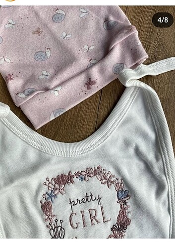 3 Ay Beden çeşitli Renk Karaca sıfır 10 parça bebek set 