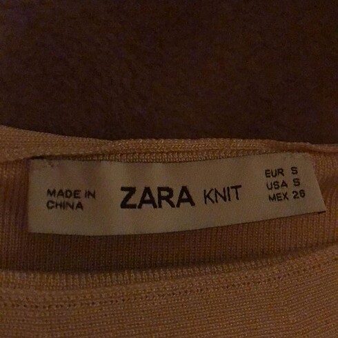 s Beden ten rengi Renk Zara Crop Top