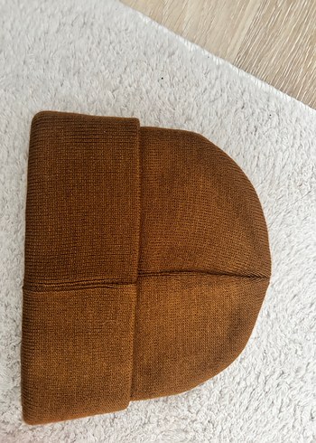 Kadın Kahverengi  kırmızı Örgü Sıcak Bere ikili set - Görsel 5