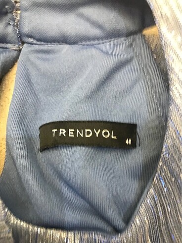 40 Beden Trendyol mavi elbise