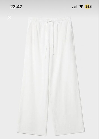 Stradivarius keten karışımlı pantolon