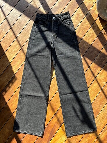 34 Beden siyah Renk Zara Siyah wide leg jean