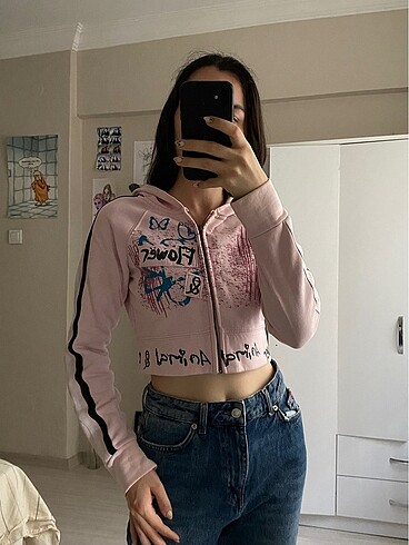 s Beden Pembe crop sweatshirt