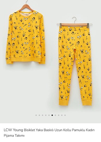 Renkli Desenli Uzun Kollu Kadın Pijama Takımı - Görsel 5