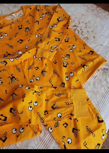 Sarı Pop  Pijama Takımı Penti LCW Suwen dagi - Görsel 4