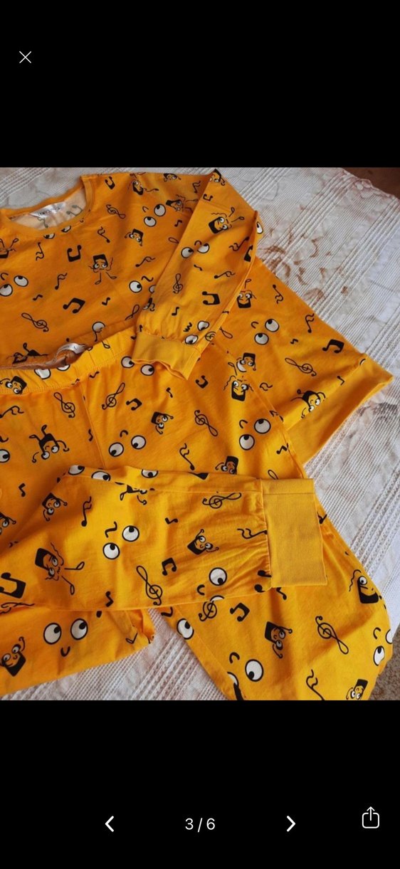 Sarı Pop  Pijama Takımı Penti LCW Suwen dagi - Görsel 4