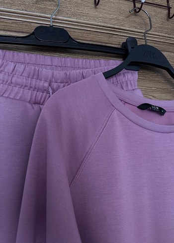 Mor Rahat Kesim Kadın Eşofman Takımı - Görsel 2