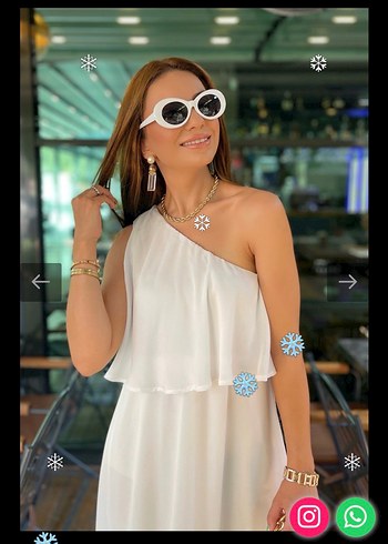 Beyaz Drapeli Mini Askısız Kokteyl Elbise - Görsel 4