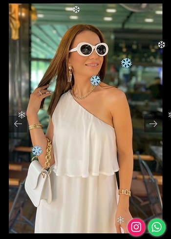 Beyaz Drapeli Mini Askısız Kokteyl Elbise - Görsel 2