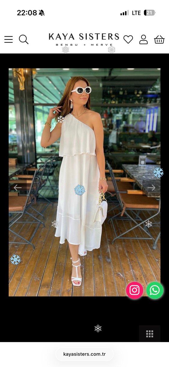 Beyaz Drapeli Mini Askısız Kokteyl Elbise - Görsel 3