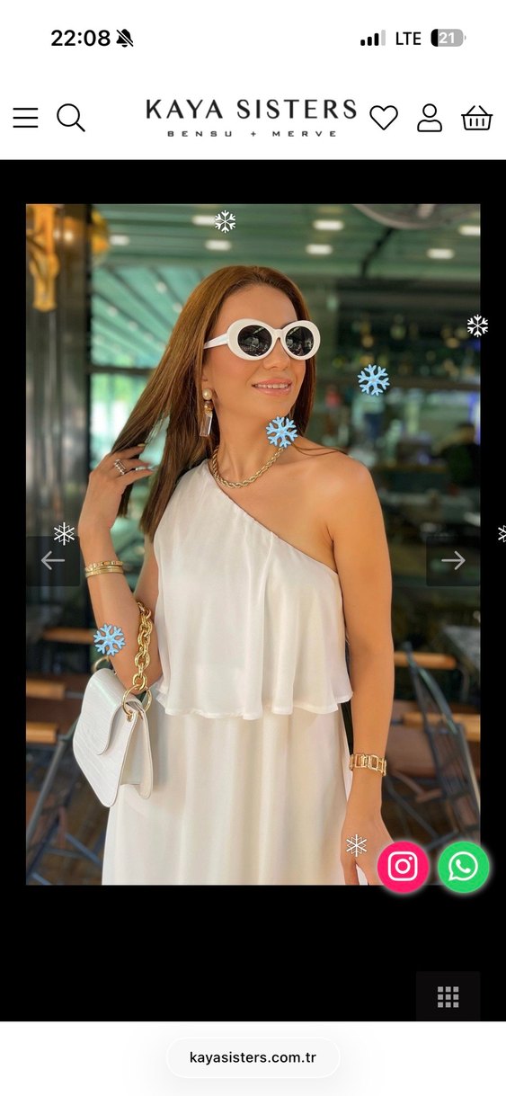 Beyaz Drapeli Mini Askısız Kokteyl Elbise - Görsel 2