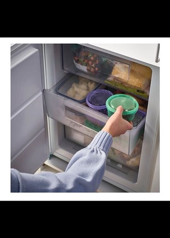 İkea Pastel Renkli Plastik Saklama Kapları - Görsel 3