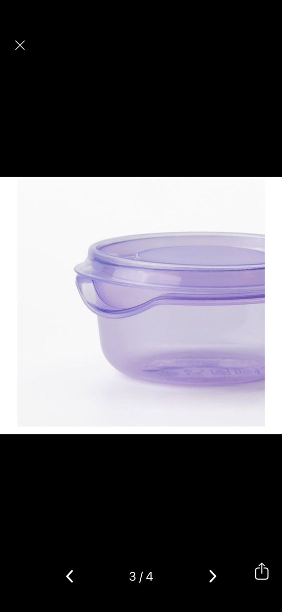 İkea Pastel Mor Plastik Saklama Kapları 3'lü - Görsel 3