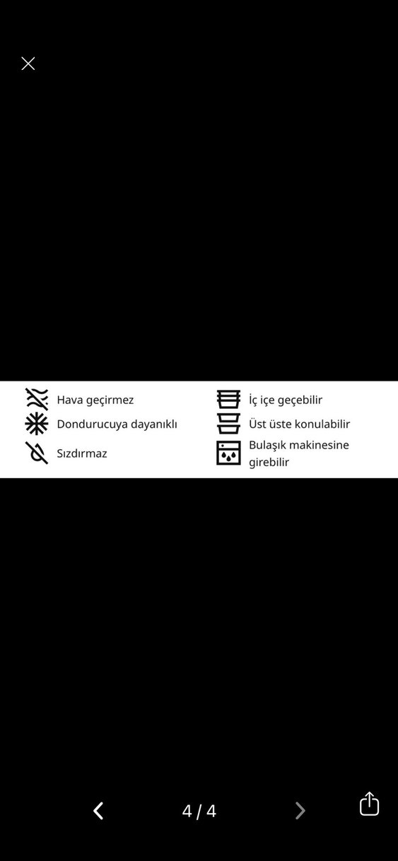 İkea Pastel Mor Plastik Saklama Kapları 3'lü - Görsel 4