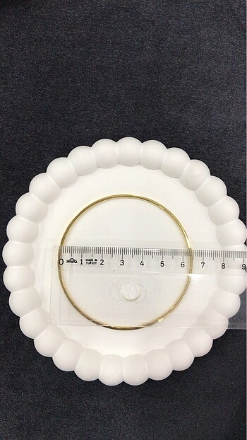  Beden 3 lü Çelik Ortası Simli Ajda Bilezik | 6.5 cm