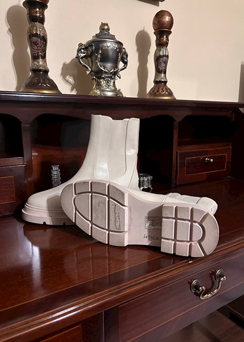 Bej Platform Topuklu Kadın Bot - Görsel 3