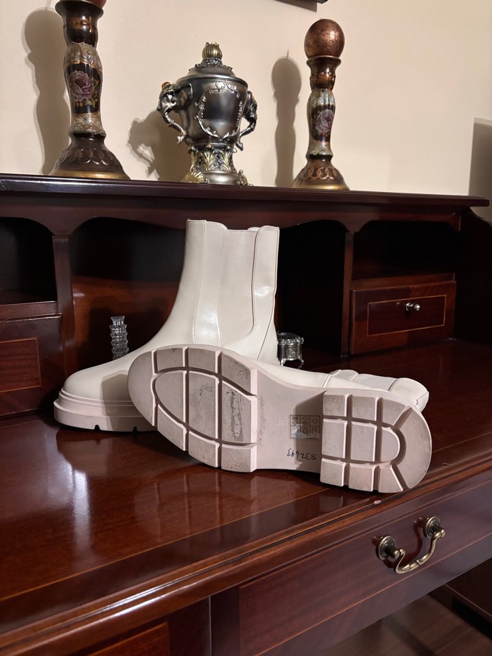 Bej Platform Topuklu Kadın Bot - Görsel 3