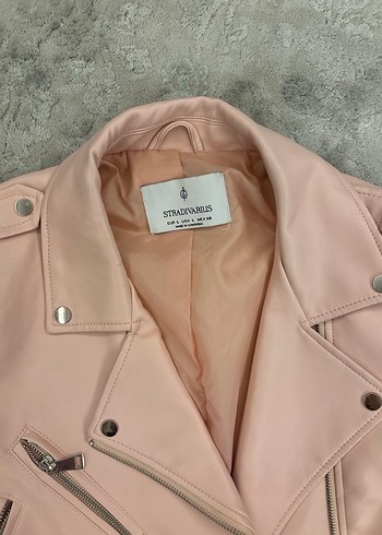 Stradivarius pembe pudra Kadın Ceket - Görsel 3