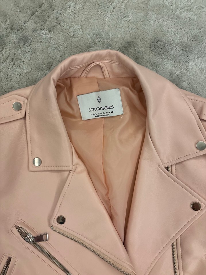 Stradivarius pembe pudra Kadın Ceket - Görsel 3