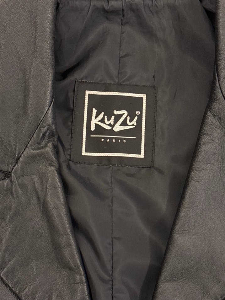 Kuzu Siyah Deri Kadın Ceket - Görsel 4