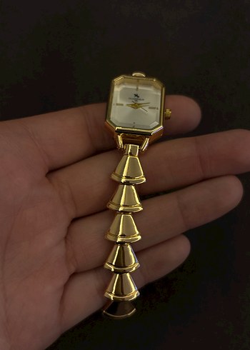 Altın Renkli Klasik Çelik Kadın Kol Saati - Görsel 2