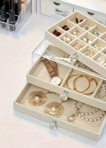 Zara Home Beyaz Makyaj ve Takı Organizer Kutusu