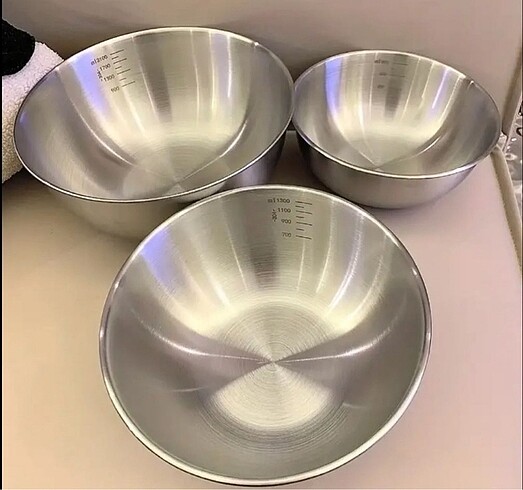 Paslanmaz Çelik 3 lü set