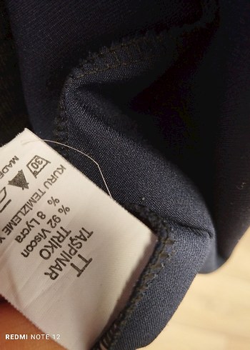 Lacivert Düğmeli Uzun Kadın Yelek - Görsel 8