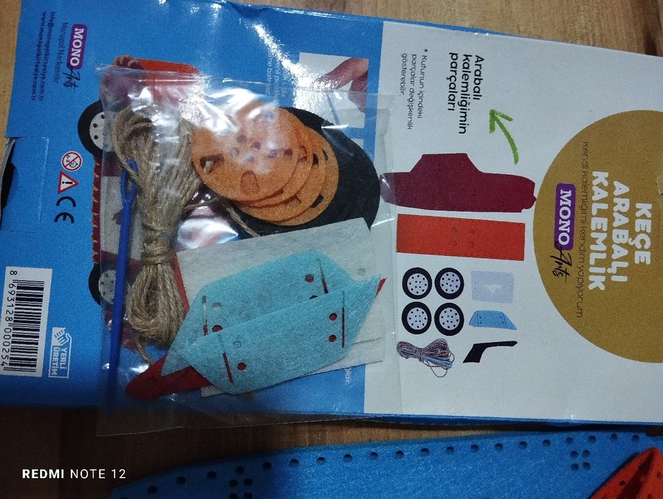 Renkli Araba Modeli Yapım Seti - Görsel 4